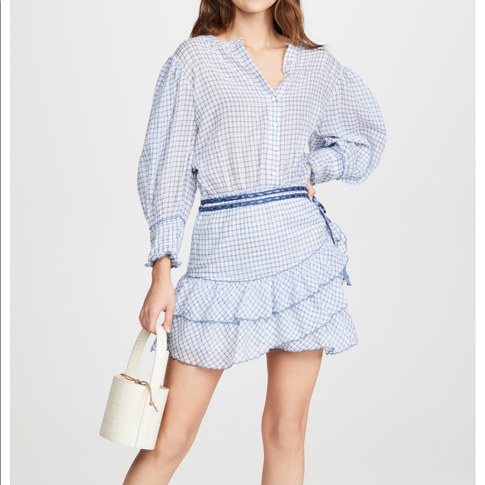 Loveshackfancy Lorelei Dress - Cassina Blue Small